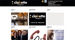 Desktop Screenshot of clakette.es