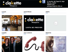 Tablet Screenshot of clakette.es